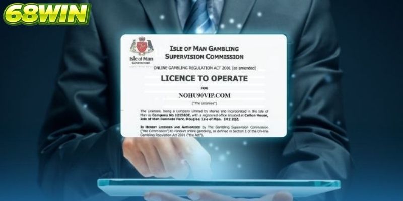 Giấy phép hoạt động 68win quản lý vận hành